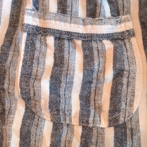 Per Se Women’s Plus Size Linen/Viscose Blend Drawstring Capri Stretchy Pants 1X - Picture 3 of 5